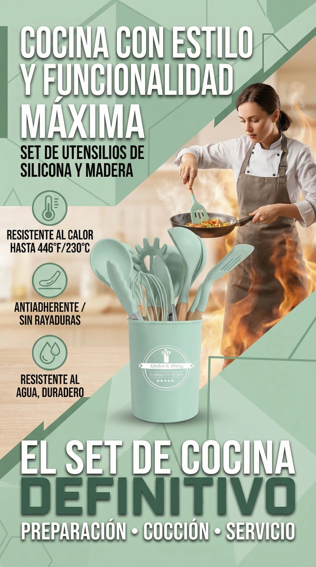 Set utensilios x 12 + envio gratis 🎁