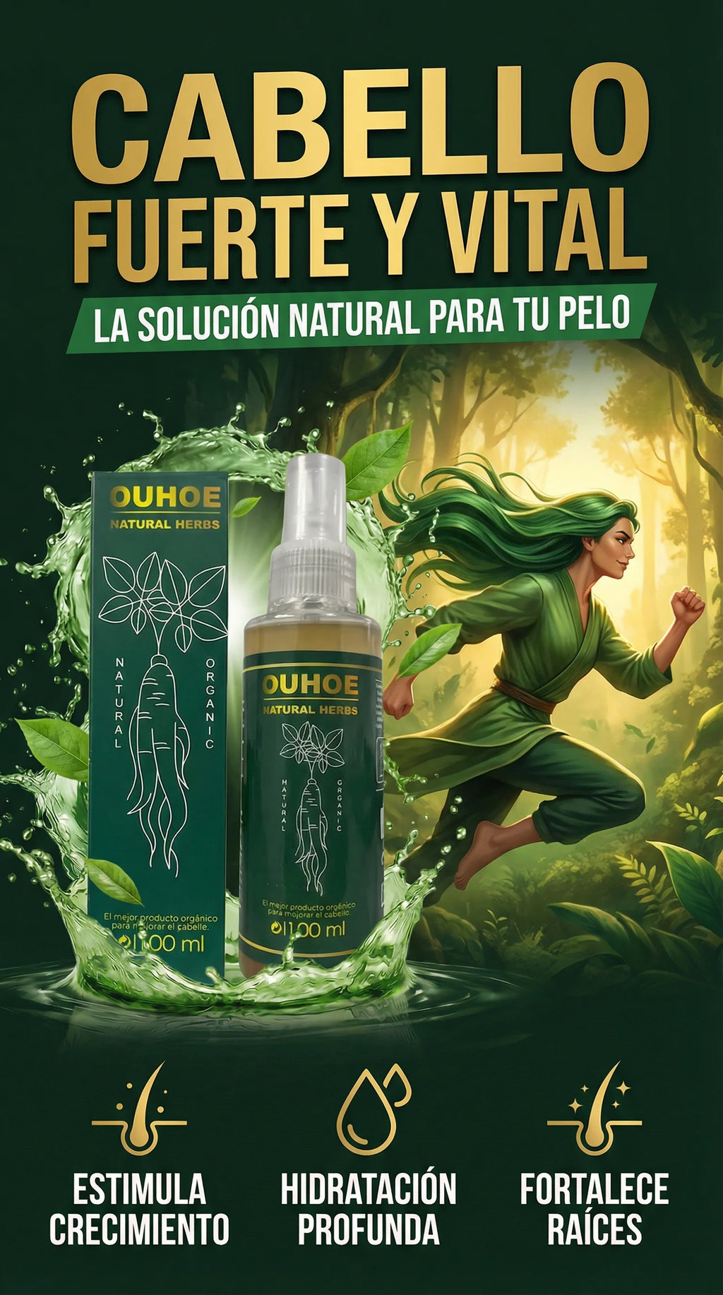 Spray para crecer el cabello 💇‍♂️